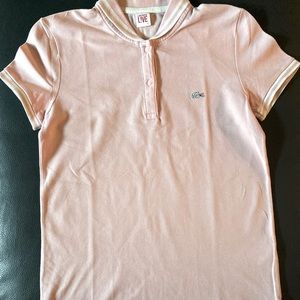 Lacoste L!ve women polo pink. Size s.